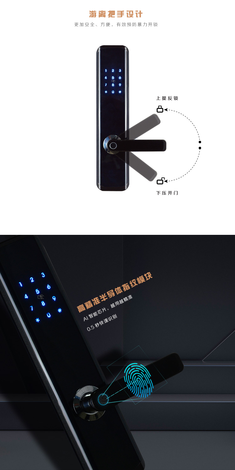 歐比特歐尚P20指紋鎖圖片1